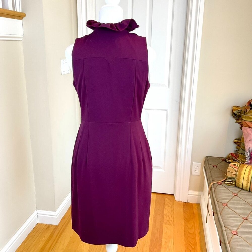 Marc New York Dress Ruffle Neck Knit Wine (6) - Picture 5 of 9